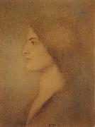 Fernand Khnopff Head of a Woman oil painting artist